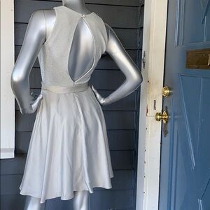 VTG LAUNDRY by Shelli Siegel Silver Midi Dress
